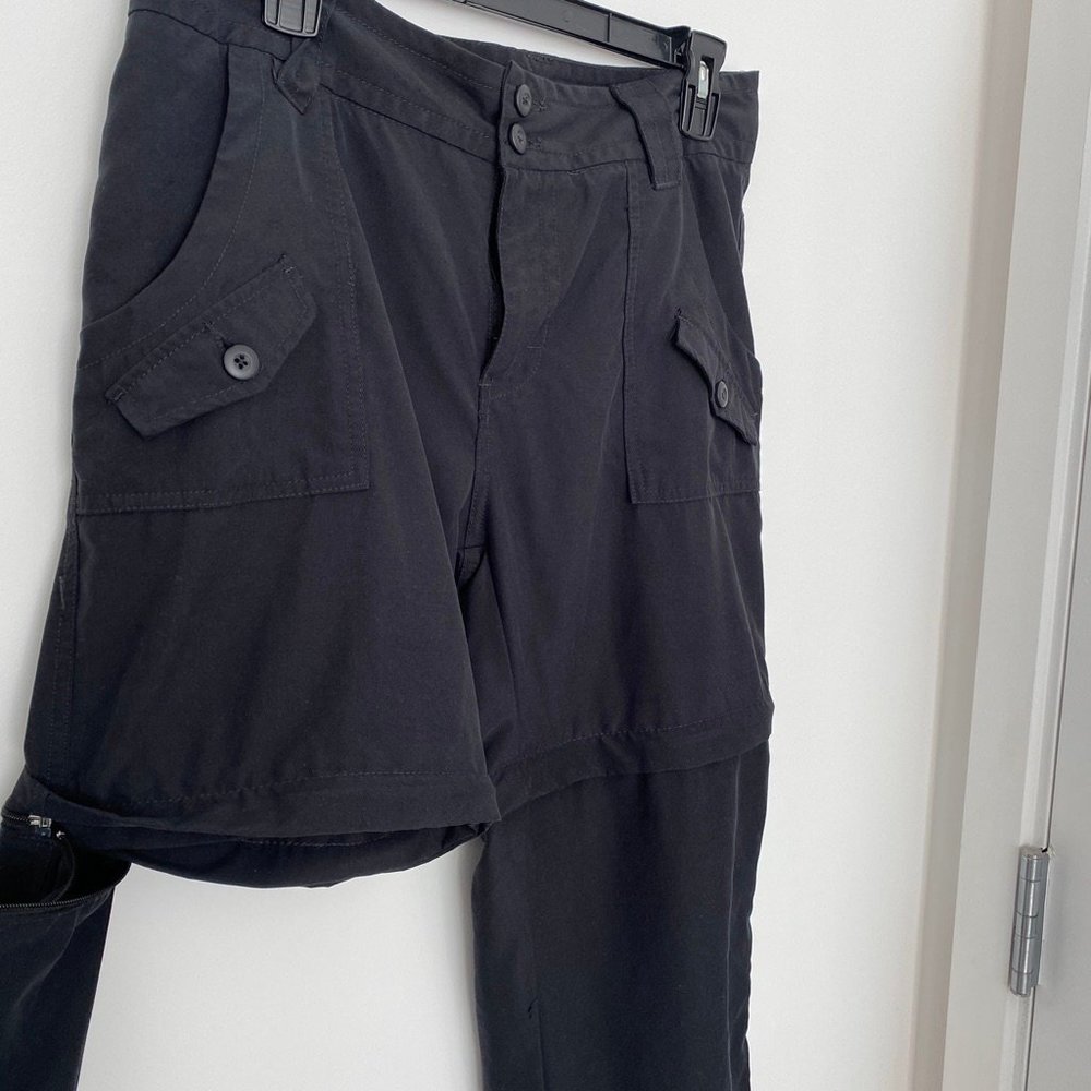 Black Convertible Rugged Exposure Hike Camp Convertible Pants Shorts, Size 10 - Picture 3 of 10